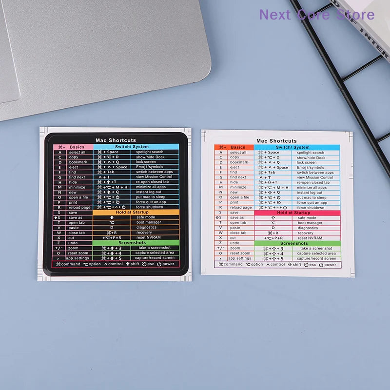 2-Pack Keyboard Shortcut Stickers – Windows & Word Guide Keyboard Reference Sticker HIP