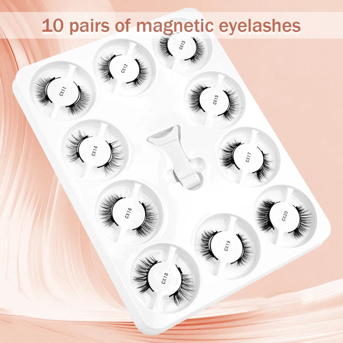YSDO 10pairs 3D Magnetic False Eyelashes Kit Reusable Natural Mink False Lashes Professional Eyelash Extension With Tweezer HIP