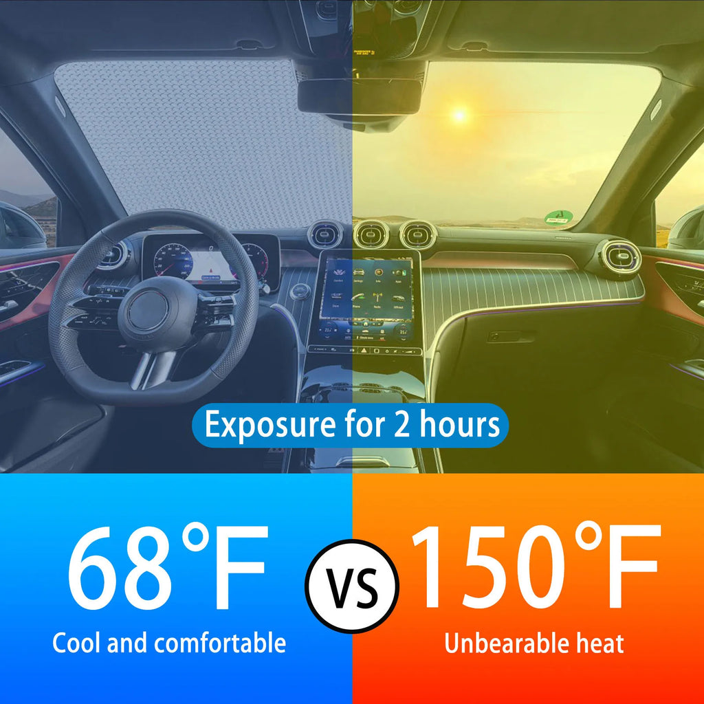 Kangaroo Foldable Car Sun Shade – UV Windshield Visor for SUVs Car Sun Shade HIP