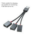 1-to-2 USB Splitter Hub – Charge 2 Devices at Once USB Splitter Hub HIP 1 to 3
