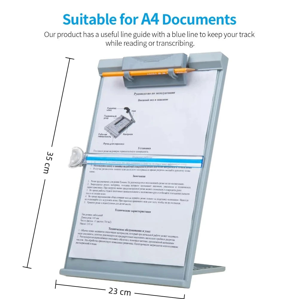A4 Folding Document Holder – Adjustable Desktop Reading Stand Document Reading Stand HIP