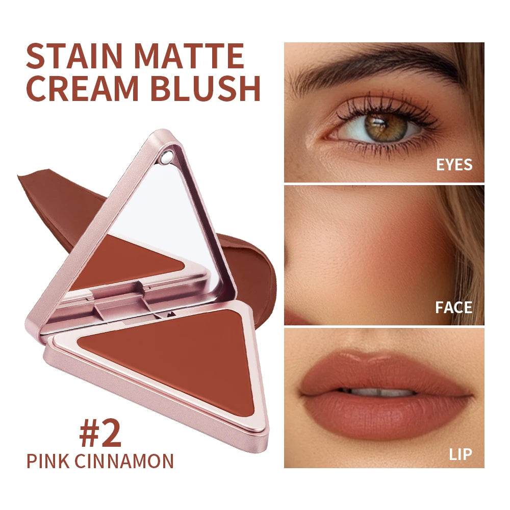Higher Standard Satin Matte Cream Blush Long-Lasting Makeup Blush Brightening Low Saturation Shrinking and Expanding Natural HIP