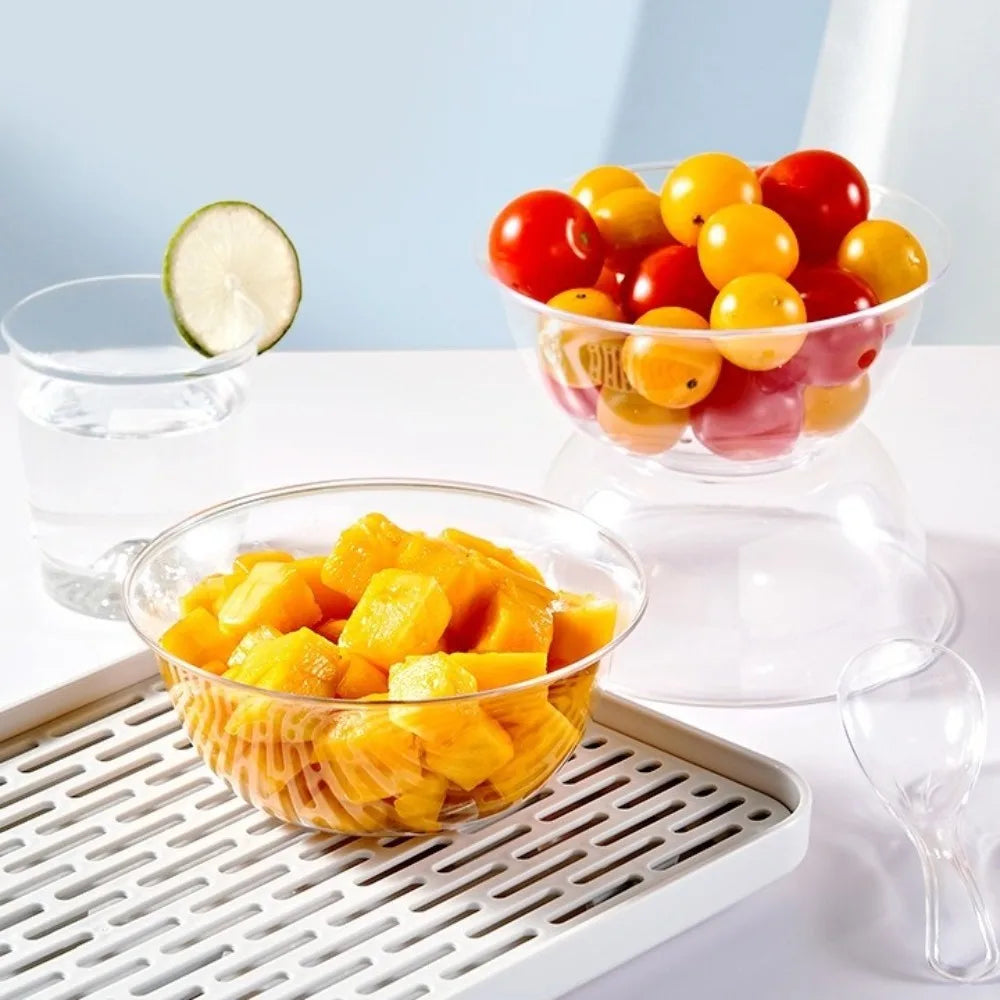 25-Pack Disposable Clear Plastic Bowls – Food Grade Soup Bowls Disposable Plastic Bowls HIP