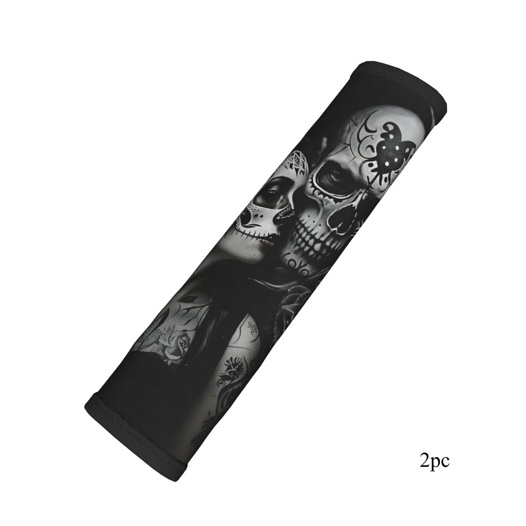 Day of the Dead Sugar Skull Car Seat Belt Covers – 2pc Set Car Seat Belt Cover HIP