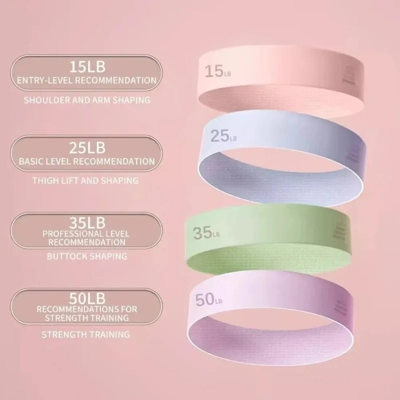 Silicone Resistance Loop Bands – 4 Levels for Gym & Yoga Resistance Loop Bands HIP