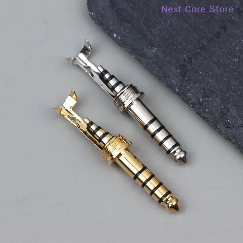 4.4mm Balanced Audio Plug – HIFI Copper Rhodium Plated 5-Pole Audio Jack Connector HIP