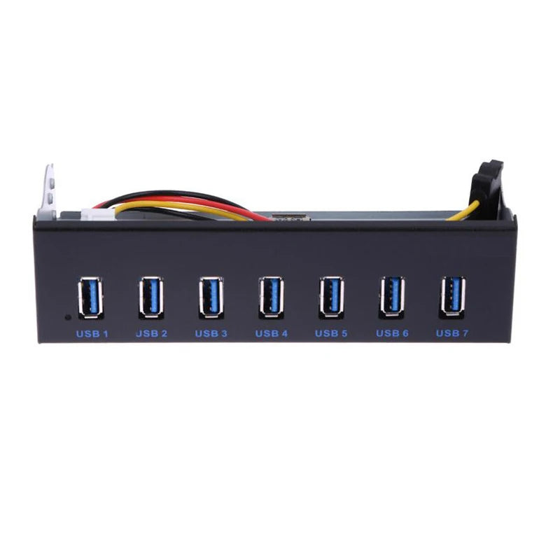 7-8 Port USB 3.0 Front Panel Hub – 5.25" PC Case Bay USB Front Panel Hub HIP