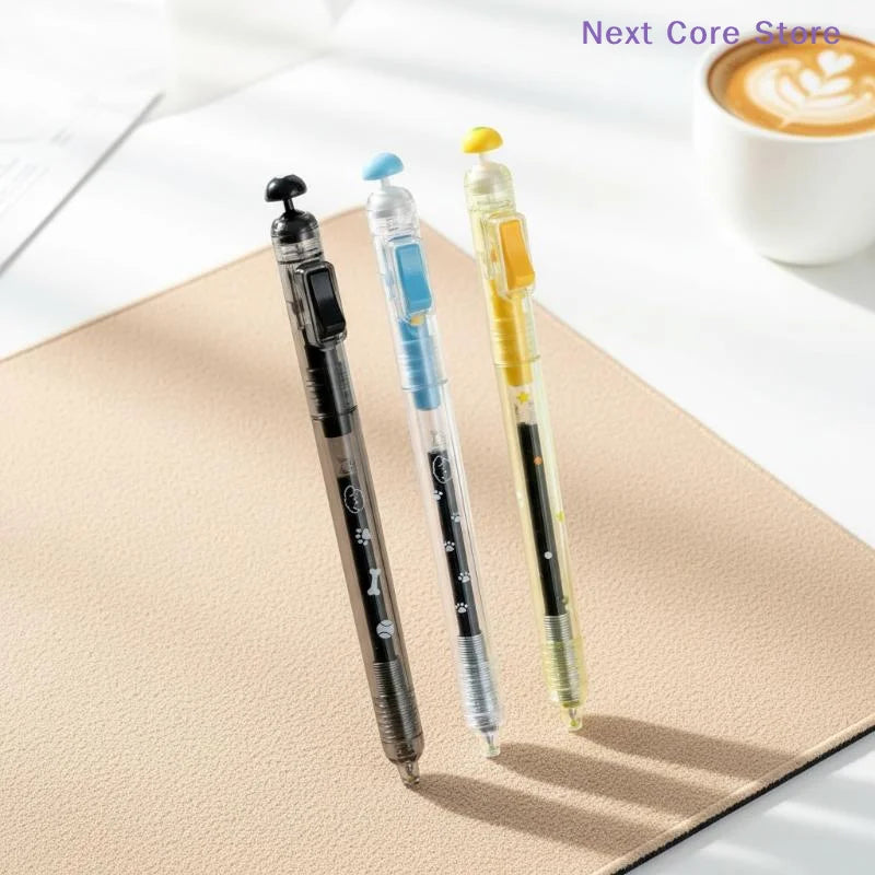 Press-Style Black Gel Pen Set – 2 Pens & 4 Refills | Quick-Dry Gel Pen Set HIP