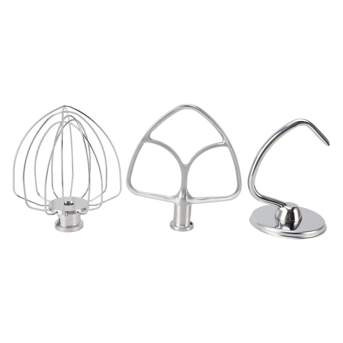 3pcs Stand Mixer Attachment Flat Beater Wire Whip Tilt Head Stand Mixer Accessories Easy To Clean Stainless Steel for Kitchen HIP