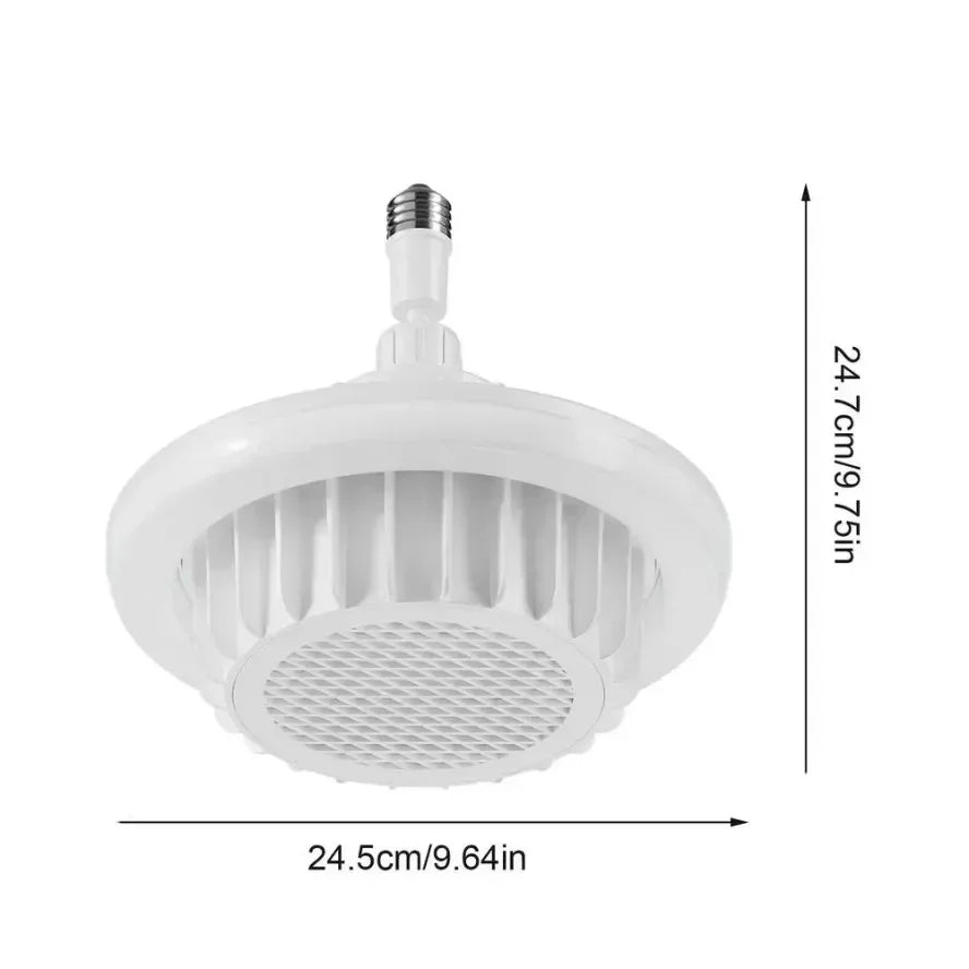 600W E27 Ceiling Fan Heater Light – Remote Dimmable LED Ceiling Fan Heater Light HIP Warm air lamp E27 AC110-145V