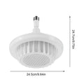 600W E27 Ceiling Fan Heater Light – Remote Dimmable LED Ceiling Fan Heater Light HIP Warm air lamp E27 AC110-145V