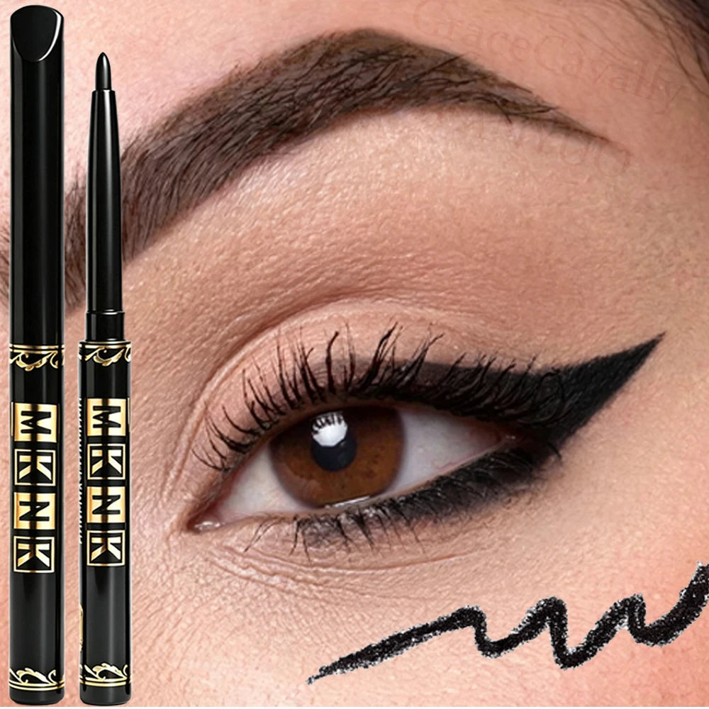 1/2/3pcs Automatic Retractable Eyeliner Gel Pens Smooth Application High-Pigment Matte Waterproof Lasting Under Eye Glue Makeup HIP 1Pc Black MKNK