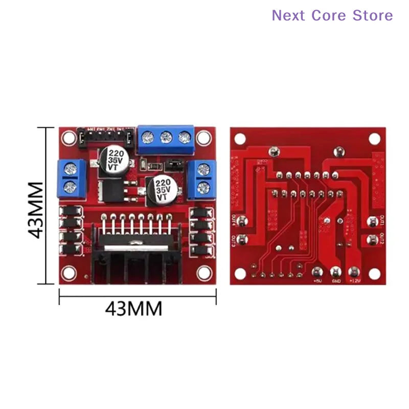 L298N Motor Driver Board – DC & Stepper Motor Module Motor Driver Module HIP