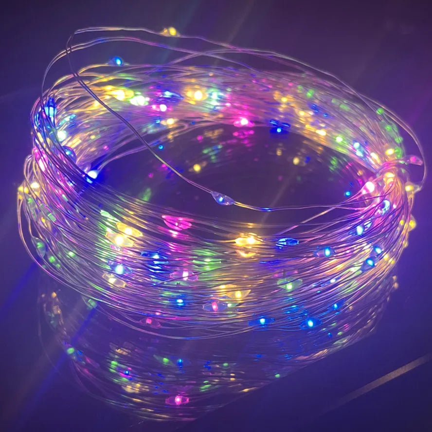 LED Copper Wire Fairy String Lights 1M–5M | Holiday & Wedding LED Fairy String Lights HIP RGB 5M