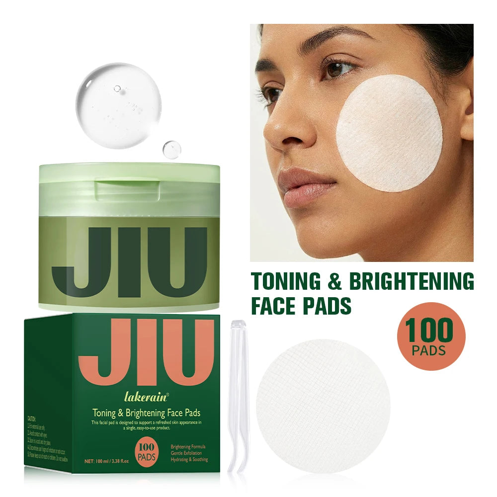 Toner Pads 100 Count Toning & Brightening Face Pads Remove Dark Spots Wrinkles & Dull Skin Hydrating Facial ,Snail Mucin Care HIP 100 Count