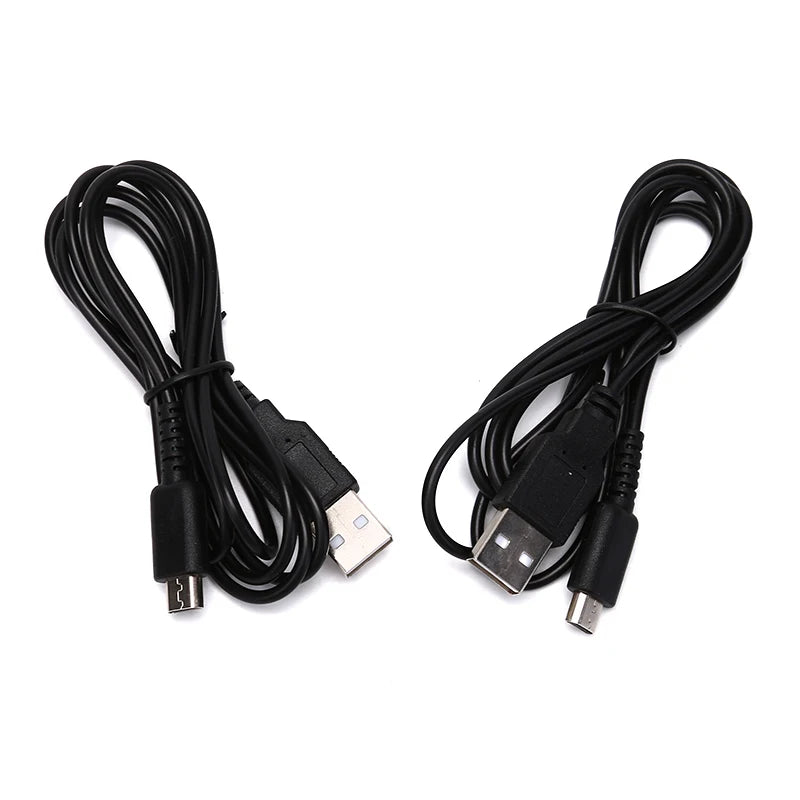 USB Charging Cable for Nintendo DS Lite – 1.2m Black USB Charging Cable HIP Style1