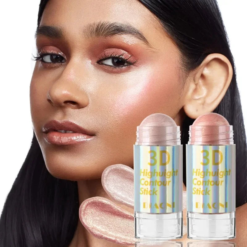 6-Color 3D Shimmer Highlighter & Contour Bronzer Stick Highlighter Bronzer Stick HIP