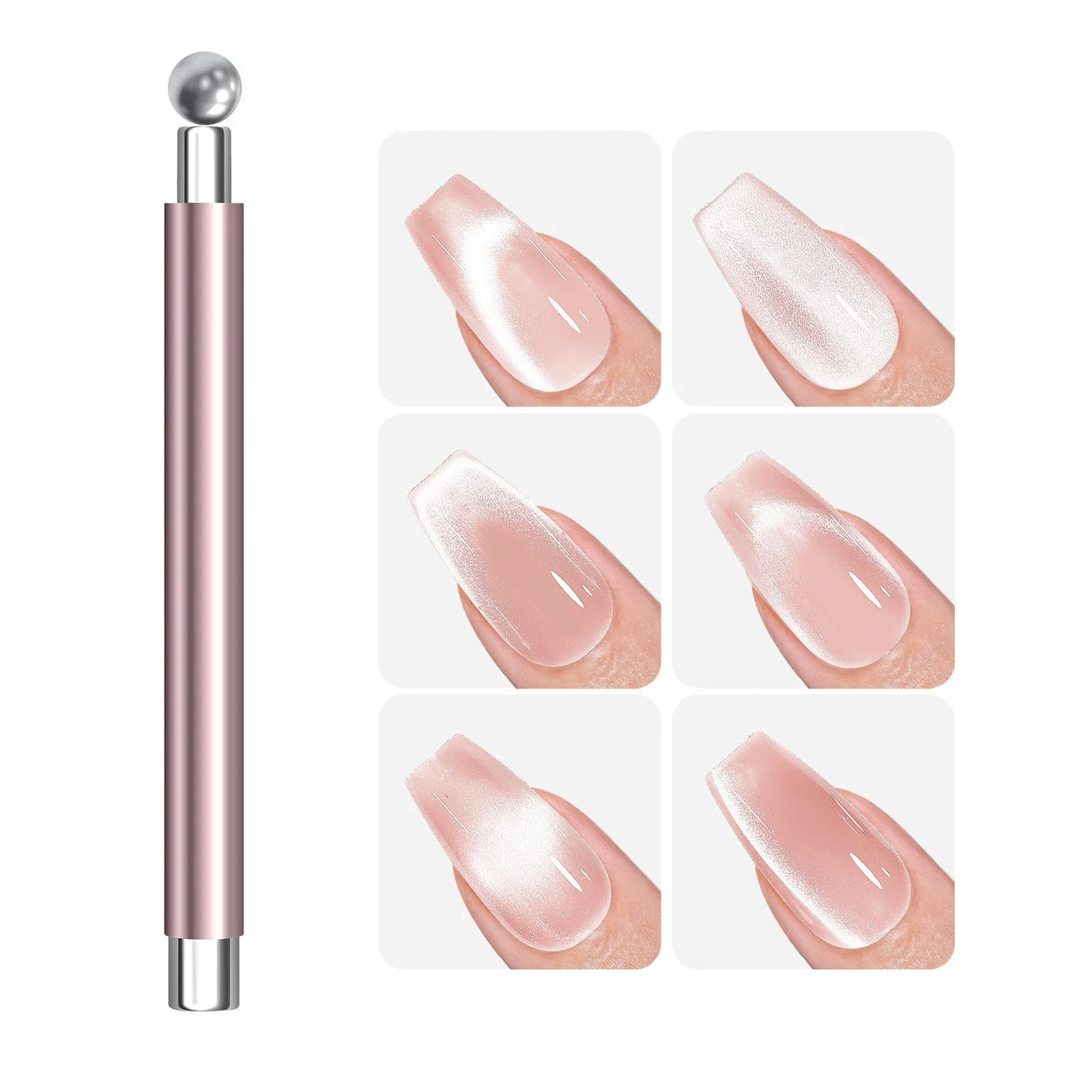 Strong Magnetic Long Double Head Nail Magnet Tool Pens Magnetic Cat Eye Gel Polish Nail Art Kit for DIY Salon Studio Or Home Use HIP