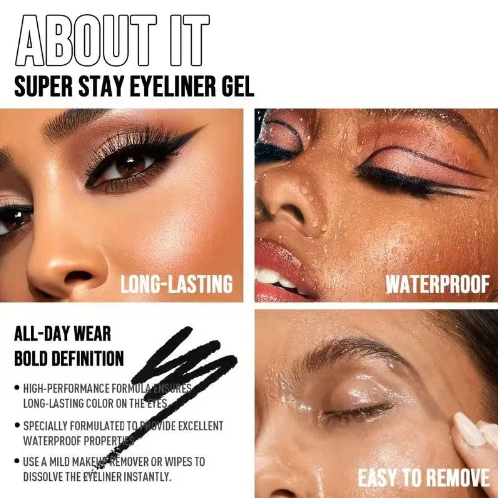 1/3pcs/Silky Black Brown Eyeliner Smooth Waterproof and Sweatproof Long-lasting Lying Silkworm Lower Eye Lash Pen Makeup HIP