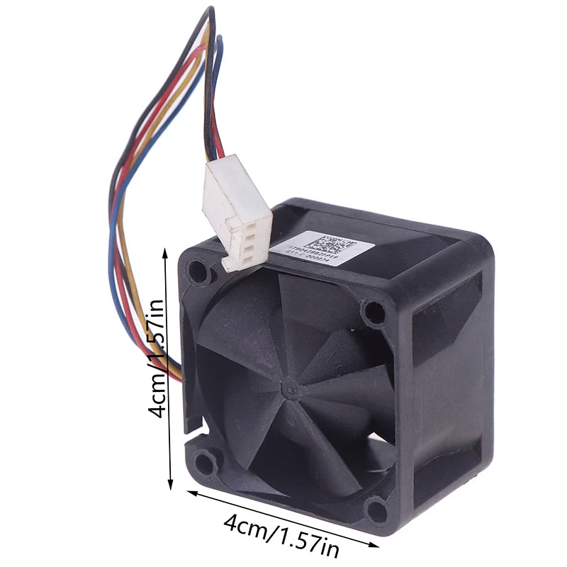 12V 40mm 4-Pin PWM Server Cooling Fan – Dual Ball Bearing Server Cooling Fan HIP Black