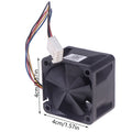 12V 40mm 4-Pin PWM Server Cooling Fan – Dual Ball Bearing Server Cooling Fan HIP Black