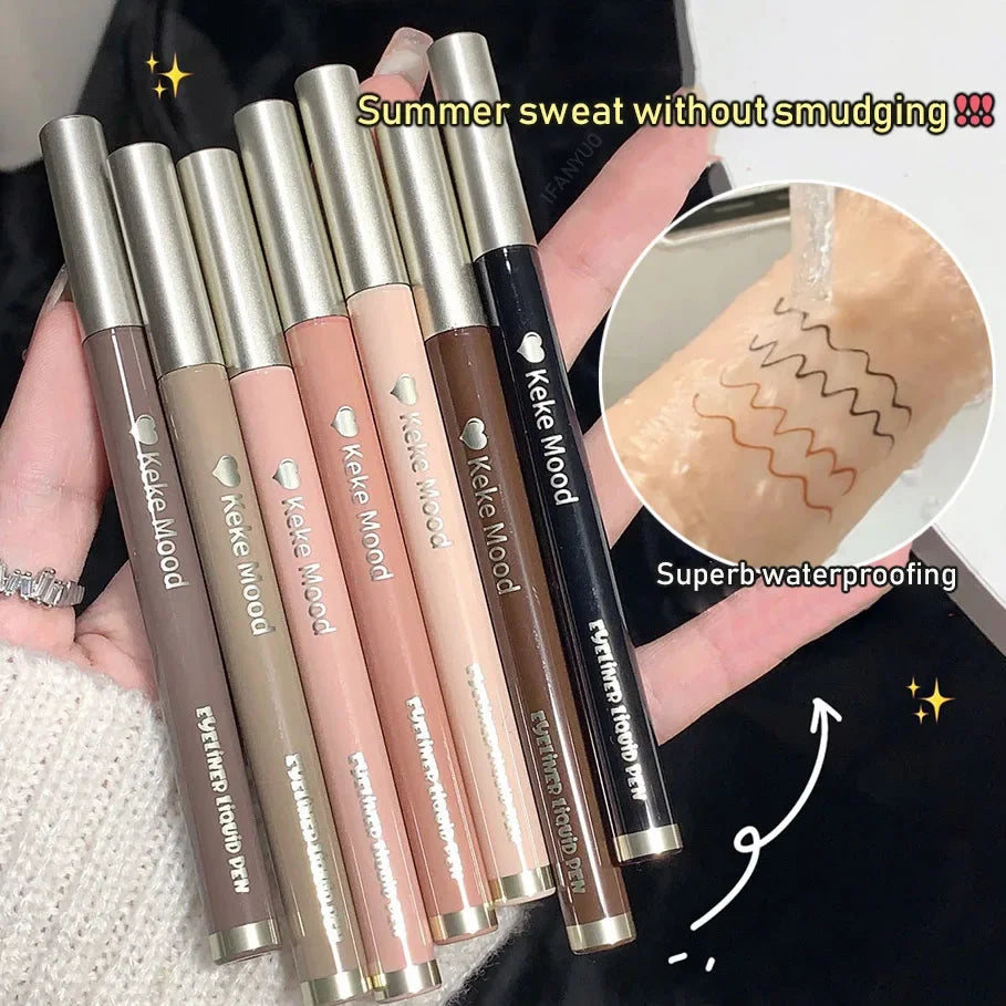 0.01mm Ultra-thin Waterproof Liquid Glitter Eyeliner Korean Makeup for Women Quick Dry Lying Silkworm Lower Eyelash Pen Cosmetic HIP