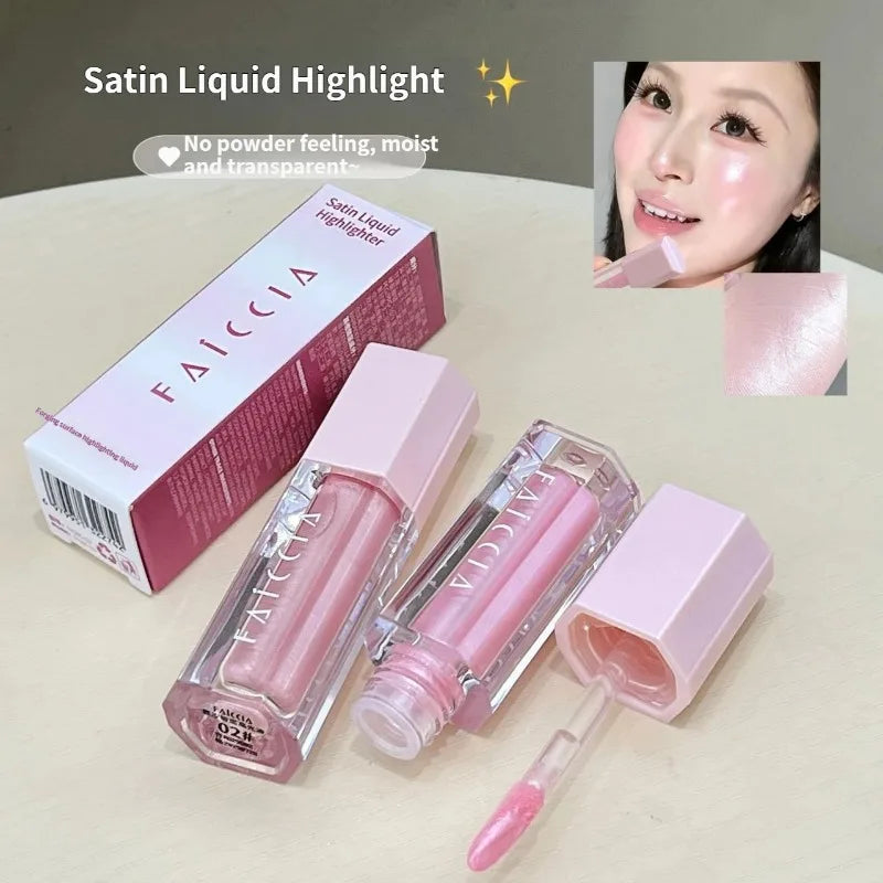 Liquid Highlighter Makeup Glow Liquid Eyeshadow Under Eye Brightener Shimmer Glitter Eyeshadow Aegyo Sal Highlight Beauty Makeup HIP
