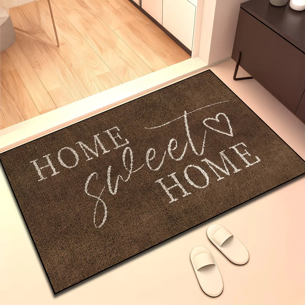 Home Sweet Home Welcome Mat – Anti-Slip Indoor/Outdoor Welcome Doormat HIP 1 50x80cm-Felt