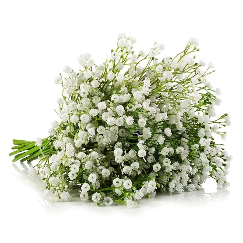 15" White Artificial Baby's Breath Gypsophila Flowers – Decor Artificial Flowers HIP