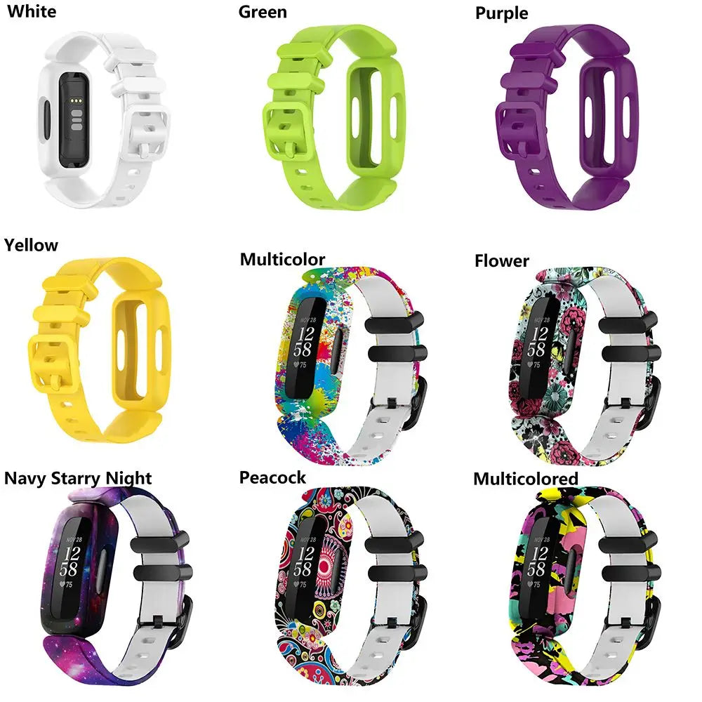 Silicone Band for Fitbit Ace 3 & Inspire 2 – Kids Strap Watch Replacement Band HIP
