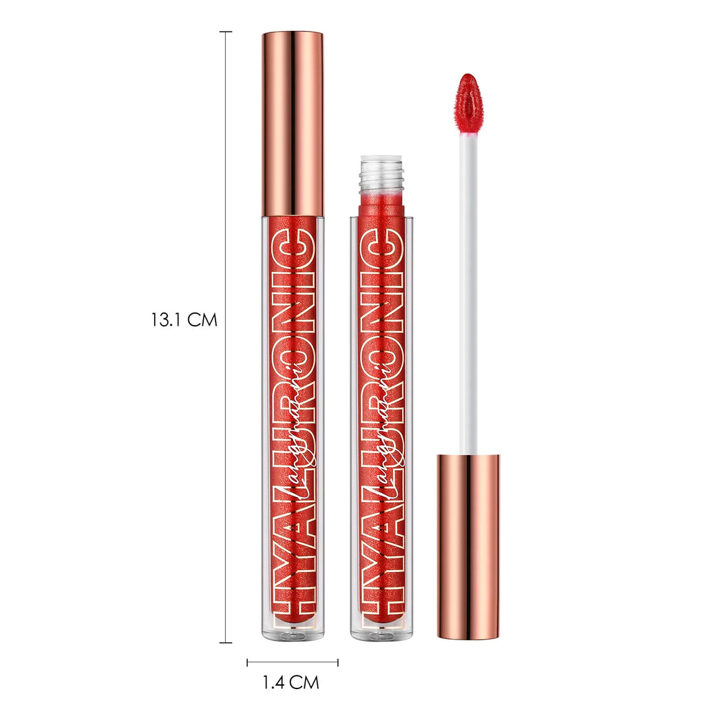 Hyaluronic Acid Glitter Lip Gloss – 8 Shades | Langmanni Glitter Lip Gloss HIP
