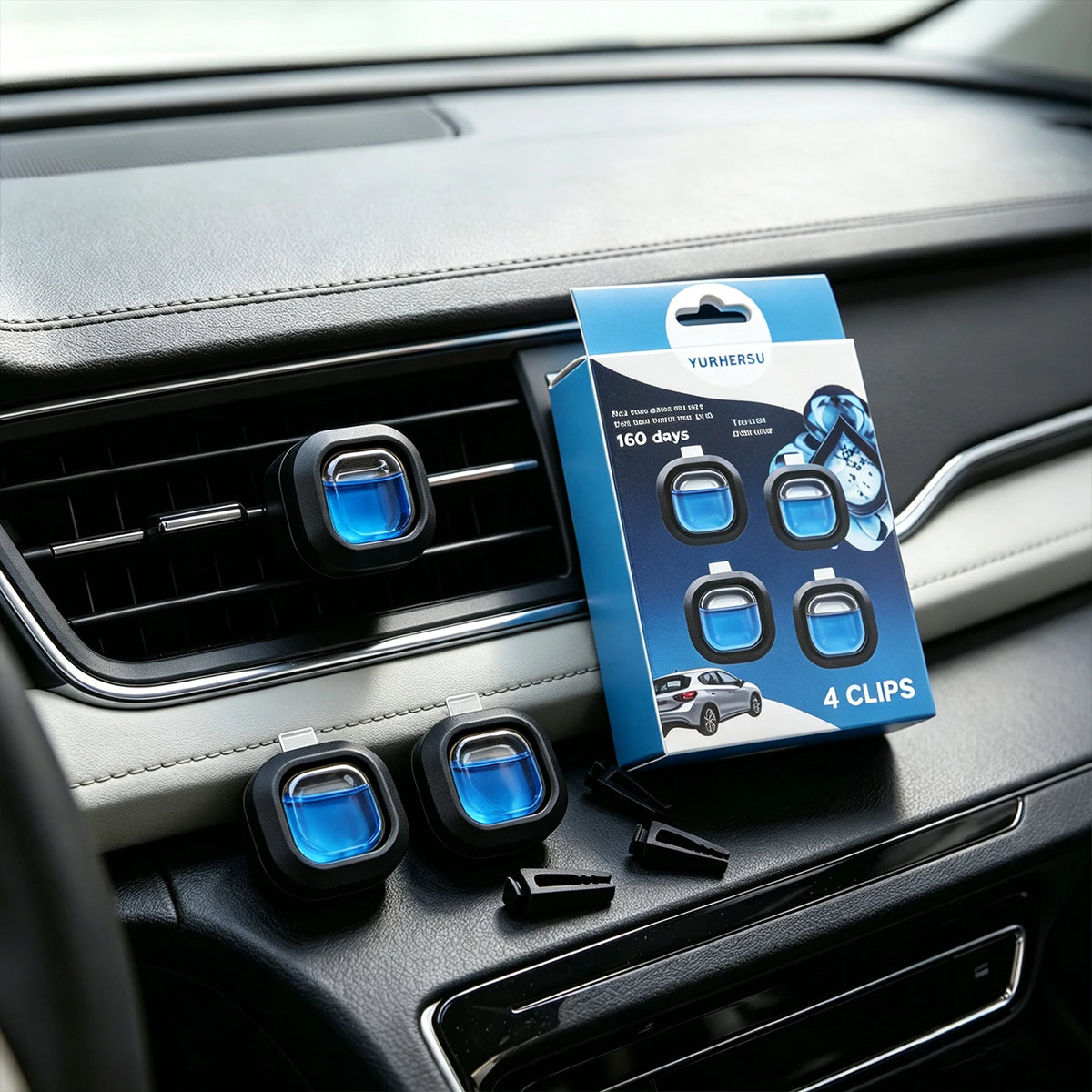 REACH Certified Car Vent Clip Air Freshener – Marine Scent 4-Pack Car Air Freshener HIP