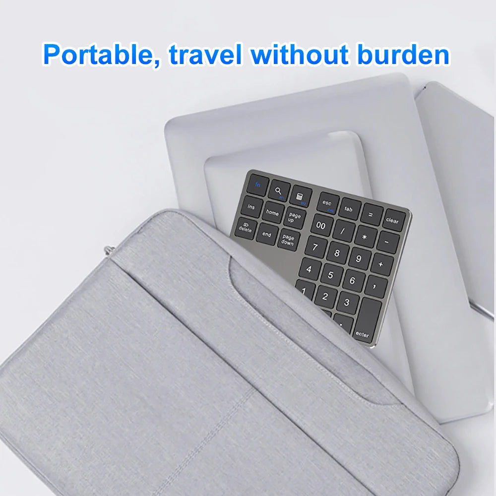 KEBIDUMEI Wireless Numeric Keypad – Dual Bluetooth & 2.4G Wireless Numeric Keypad HIP