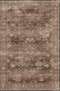 Brown Vintage Persian Area Rug – Non-Slip Washable Floor Mat Vintage Area Rug HIP 1 40X60cm