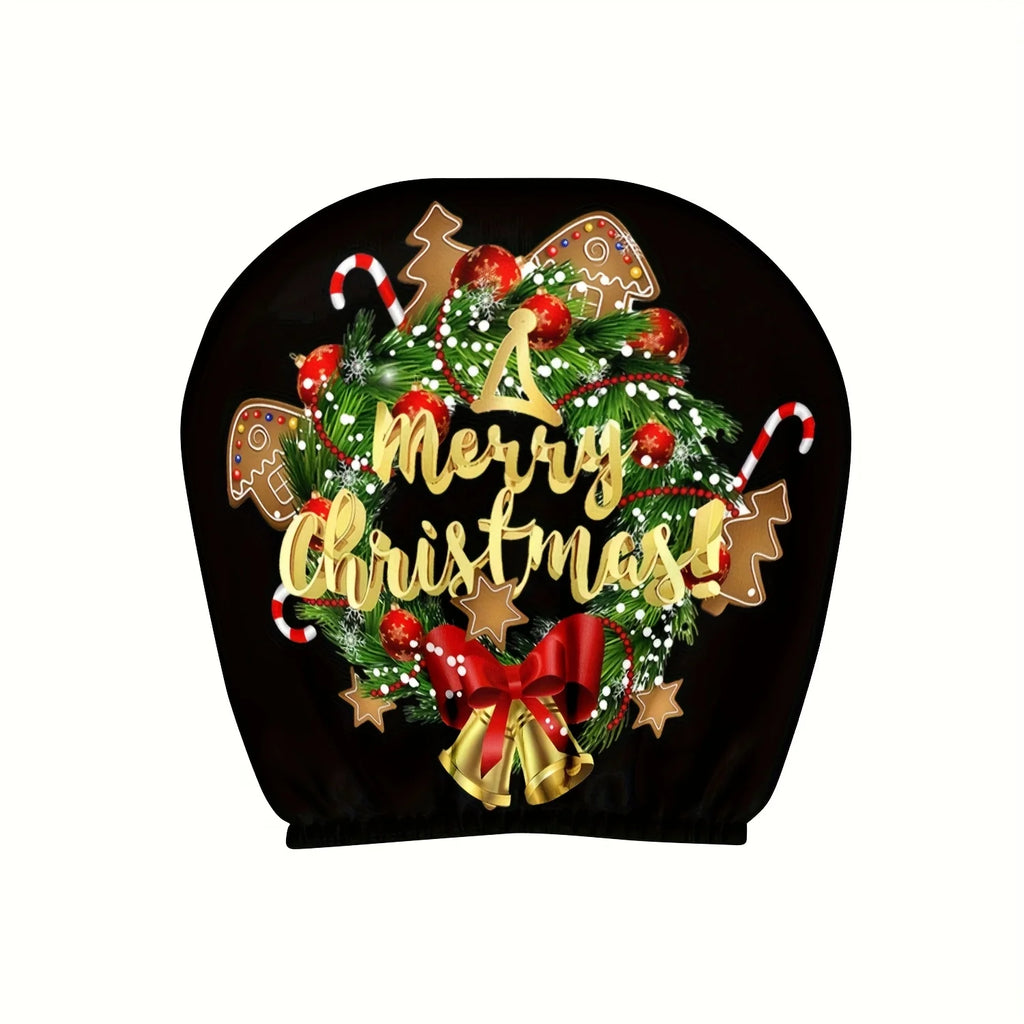 2-Pack Christmas Wreath Car Headrest Covers – Universal Fit Car Headrest Cover HIP
