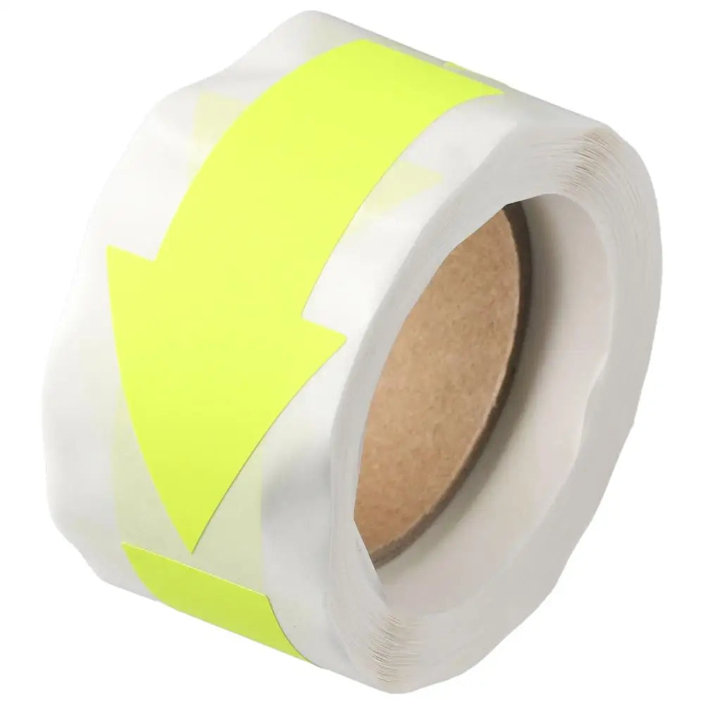 150-Pack Yellow Arrow Floor Tape Stickers | Self-Adhesive Floor Sign Stickers HIP