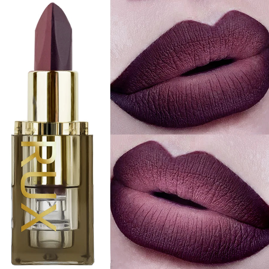 KAFURUX Two-Tone Velvet Lipstick – Waterproof & Long-Lasting Velvet Matte Lipstick HIP