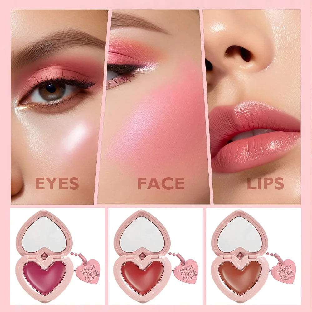 SAM SUGAR Heart Cream Blush – Lip & Cheek, Waterproof Cream Blush HIP