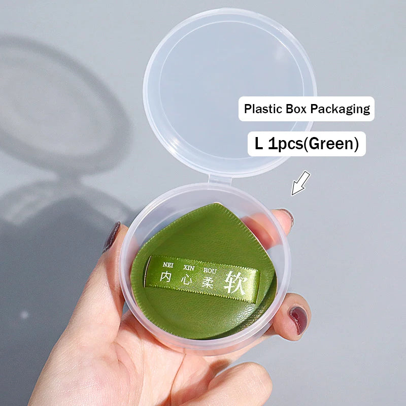 Ultra-thick Makeup Sponge Puff Beauty Powder Sponge Foundation Professional Soft Face Cosmetic Puff Base Makeup Beauty Tools Set HIP L-Green-1Pcs