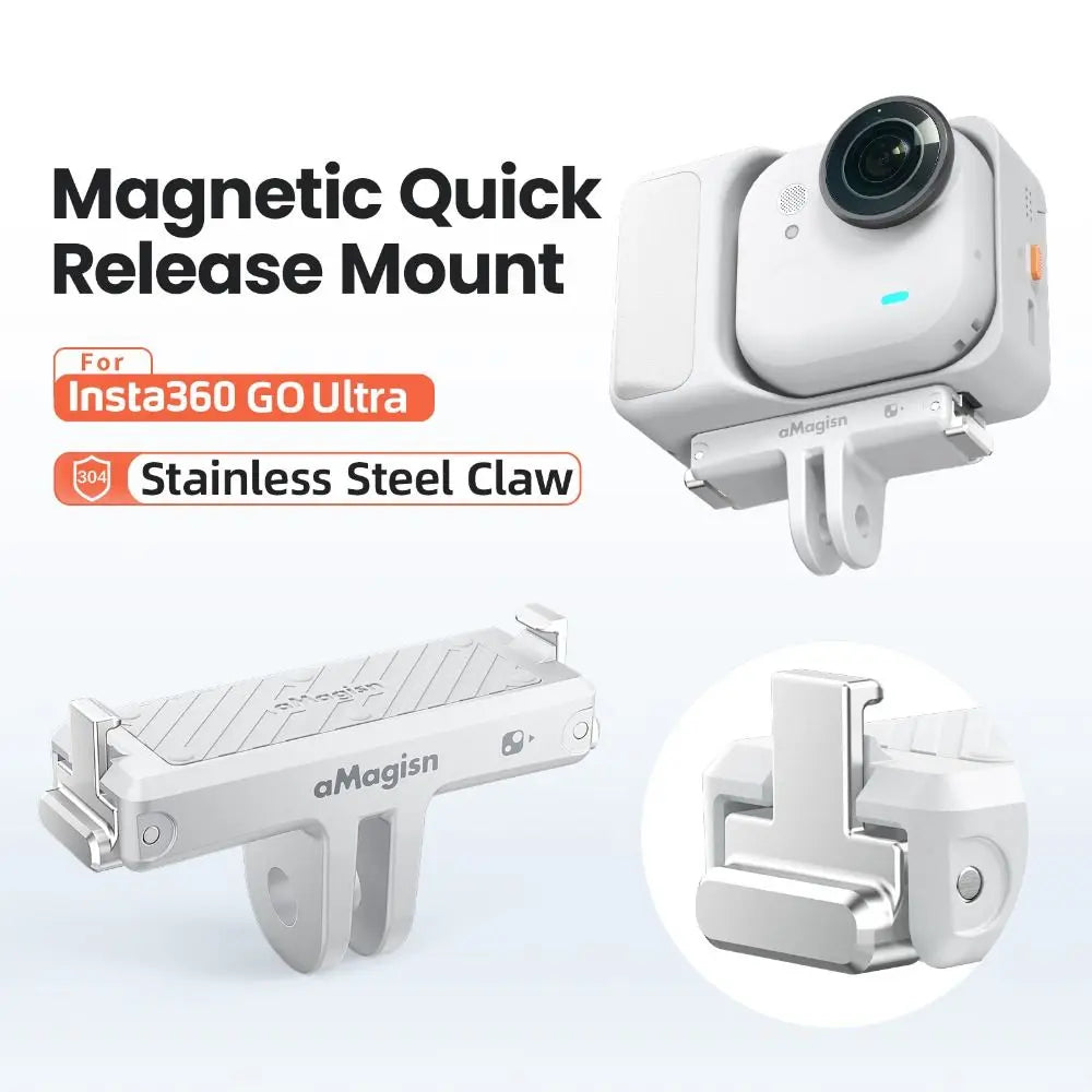 Magnetic Quick-Release Mount Adapter for Insta360 Go Ultra Camera Mount Adapter HIP