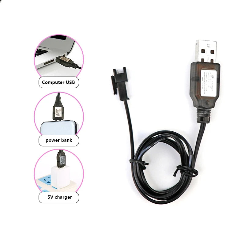 USB Li-ion Charger 7.4V 400mA – SM XH Plug RC Toys & Boats RC Battery Charger HIP