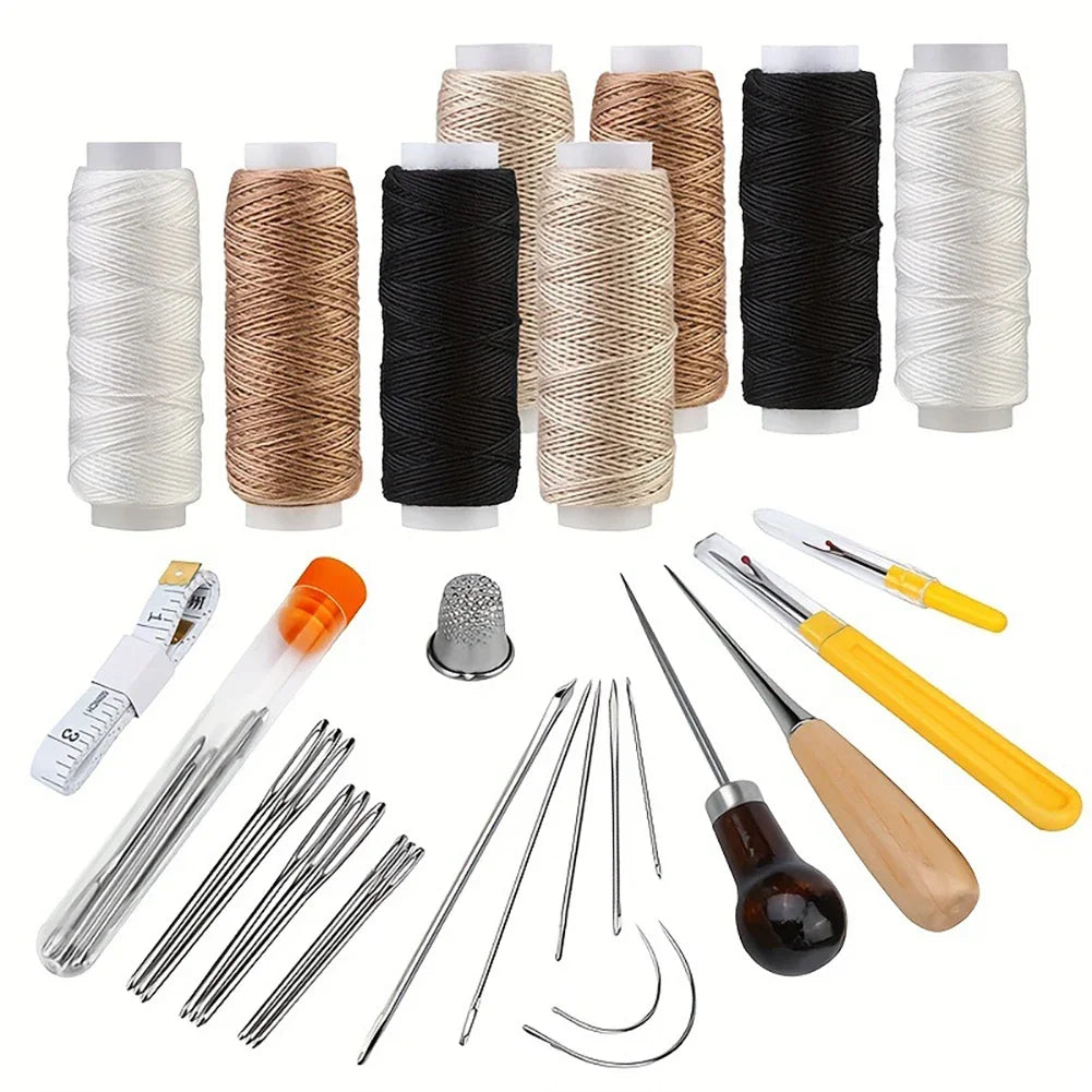Multi-functional Leather Tool Set Beginners Leather Bag Repair Wallet Making Stitching Tool Portable DIY Leather Craft Tools Set HIP