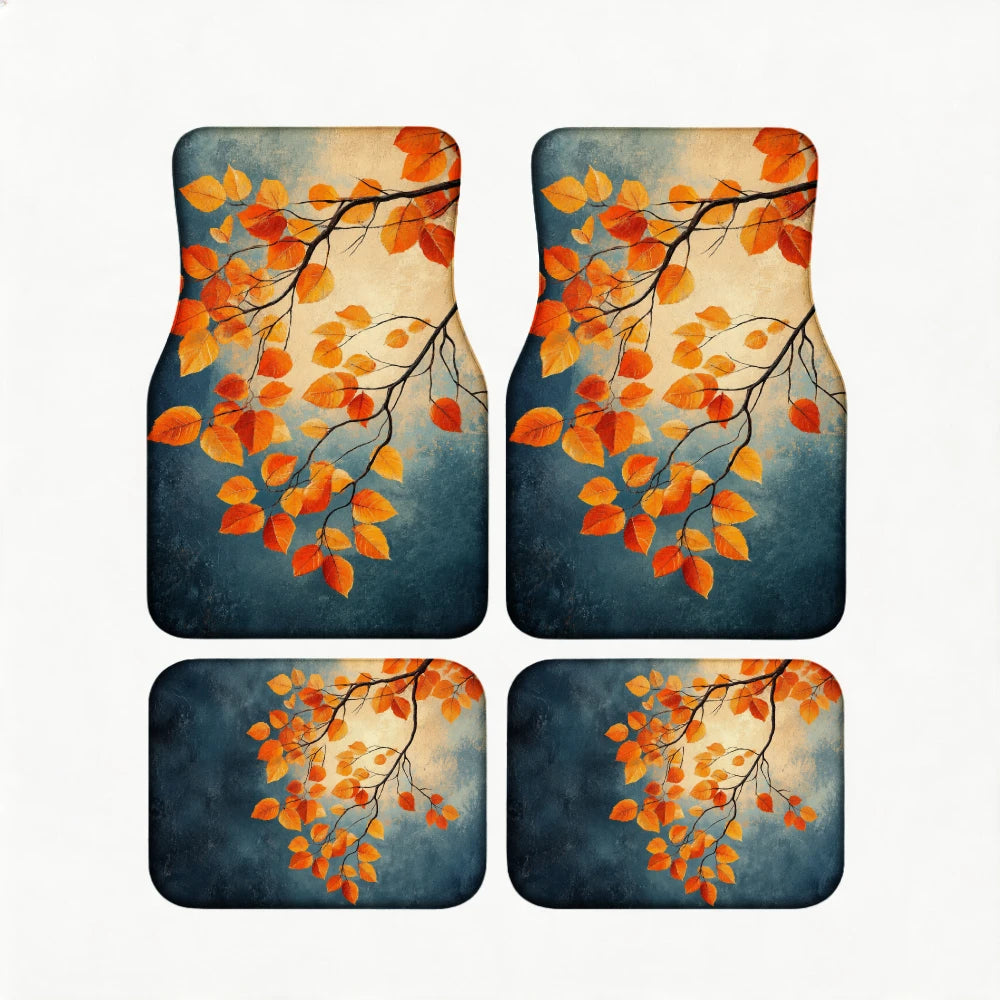 4-Piece Halloween Print Car Floor Mats – Universal SUV Fit Car Floor Mats HIP 1
