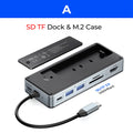 ORICO 8-in-1 USB-C Dock with M.2 NVMe SSD Enclosure, 4K HDMI USB-C Docking Station HIP A China Mainland