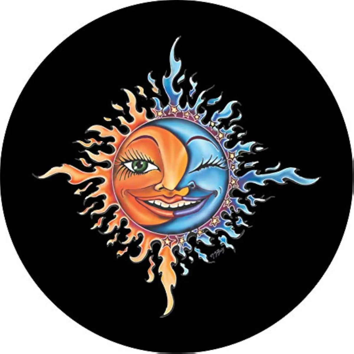Sun & Moon Celestial Spare Tire Cover – Polyester | HIP Spare Tire Cover HIP Acquiesce 14 in