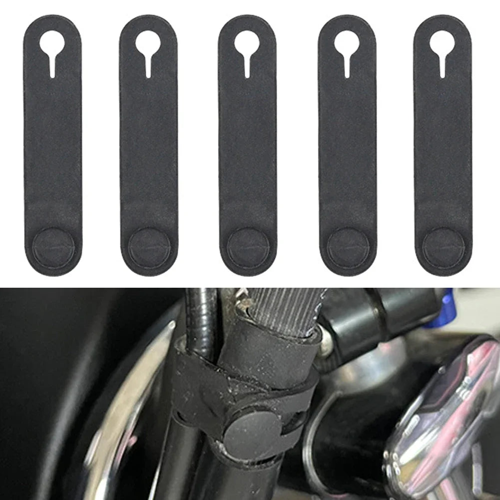 5Pcs 5/9cm Rubber Cable Ties For Securing Cable Ties Wiring Harness Rubber Bands Motorcycle Electric Vehicle Accessories HIP