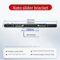 Aluminum Alloy DSLR Sliding Bracket – 1/4" & 3/8" Rail Mount Camera Rail Bracket HIP CN