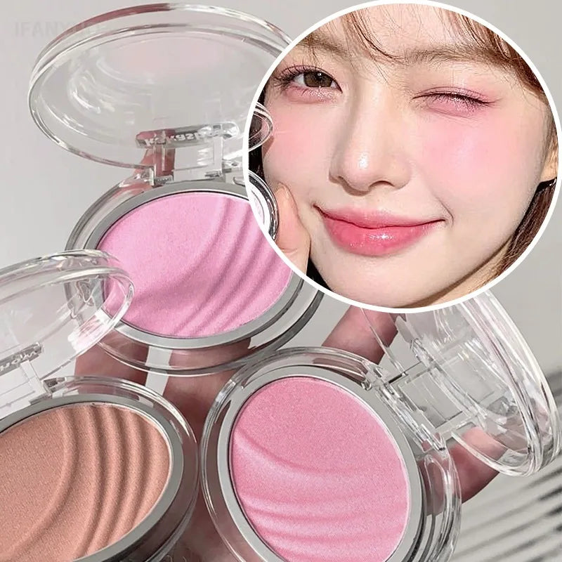 Matte Blush Powder Low Saturation Natural Cheek Color Long Lasting Waterproof Lightweight Face Blusher Korean Style Daily Makeup HIP