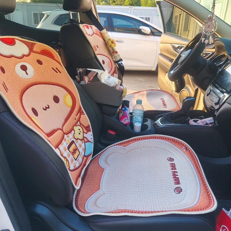 Panda Bubu & Dudu Car Seat Cushion – Cartoon Style Car Seat Cushion HIP