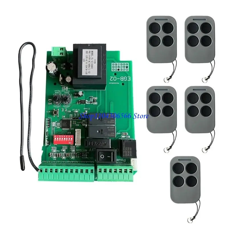 Sliding Gate Motor Control Board – Rolling Code & Overload Gate Motor Controller HIP 110V with 5RF CN